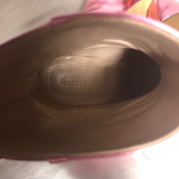 Ellery Pink Patent leather Jezebel ankle boots 37 - Picture 8 of 10